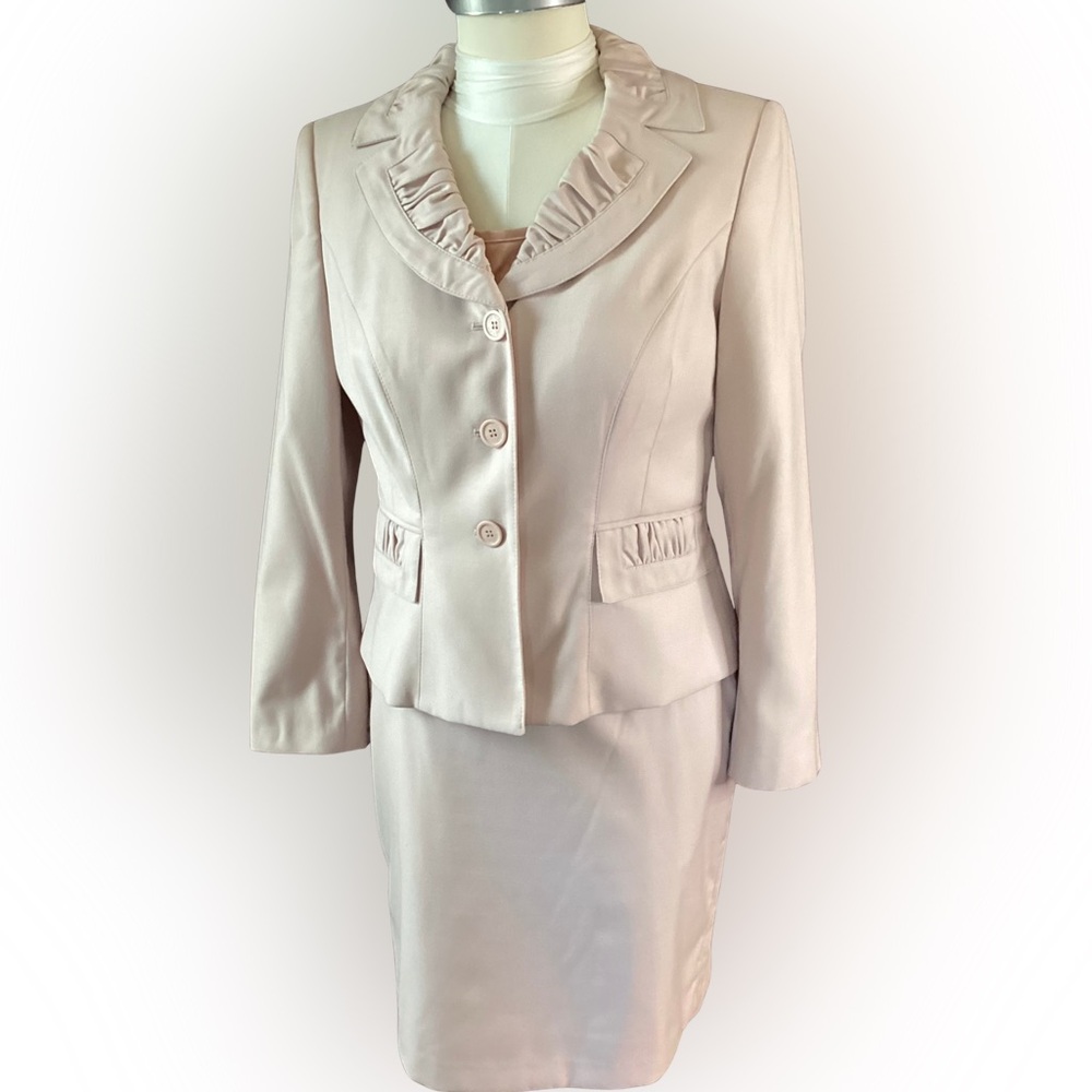 Anne Klein Pale Peach Skirt Set